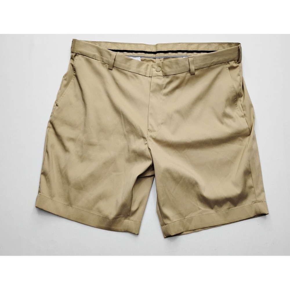 Brooks Brothers Bermuda Shorts Mens 40Khaki 9" Chino Twill Flat Front